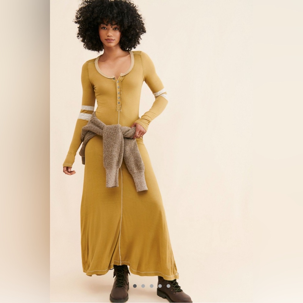 Free People Just Like Heaven Henley Dress size S